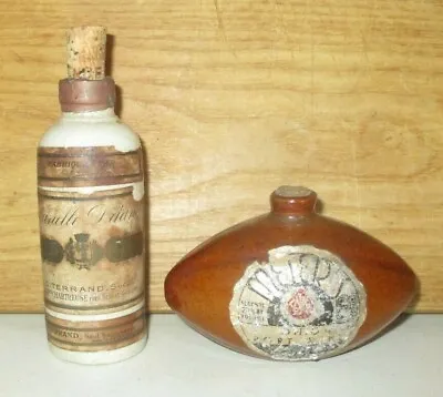 2 Rare Antique Empty Mini Wine Bottles-meier's Football & C. Terrand Bottle • $19.99