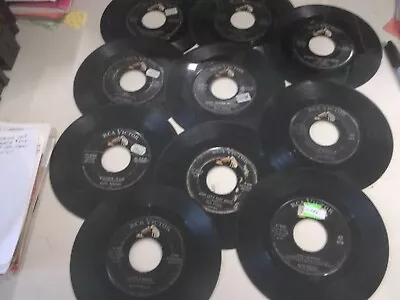Elvis Presley 45s Lot Of 10 All Good Or Better Not Play Tested No Sleeves • $6
