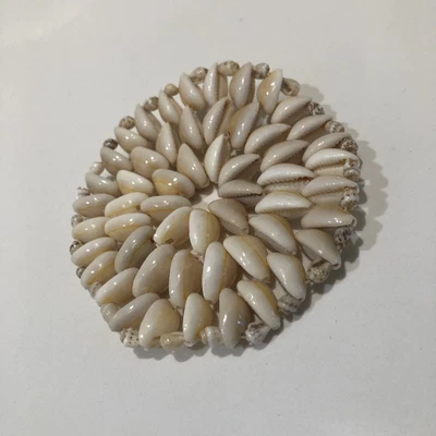 $14.99 • Buy Vintage Cowrie Shell Coaster Circle Shape Boho Nauctical Round MCM