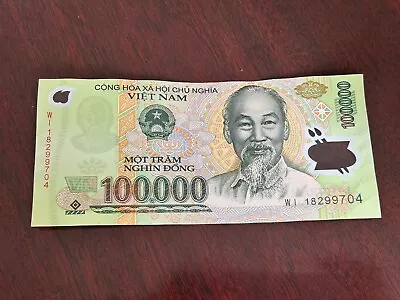 100000 Vietnam Dong VND Circulated CIR Banknote Polymer Currency 1 Piece • $9.99