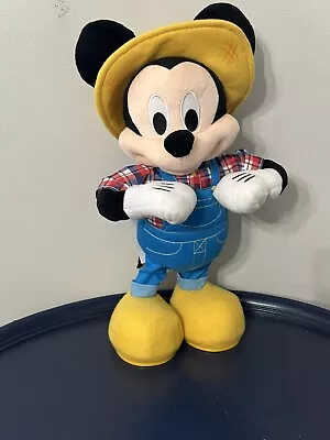 Disney Junior Mickey Mouse E-I-O Sing And Dance Plush Toy Farmer With Hat Tested • £17.35