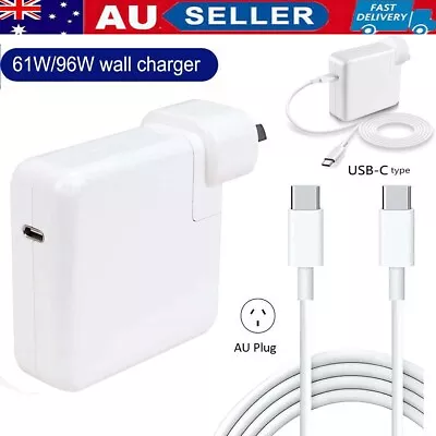 61W USB-C Power Adapter Charger 2M Type-C Cable For Apple Macbook Air Pro Laptop • $8.49