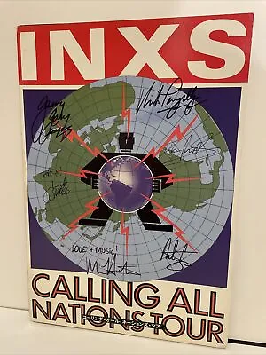 INXS Band Signed By 6 Concert Program Michael Hutchence Authentic Autographed • $1000