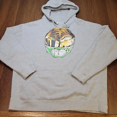 Vintage Y2K Mighty Morphin Power Rangers Green White Ranger Hoodie Fits As M • $29.99