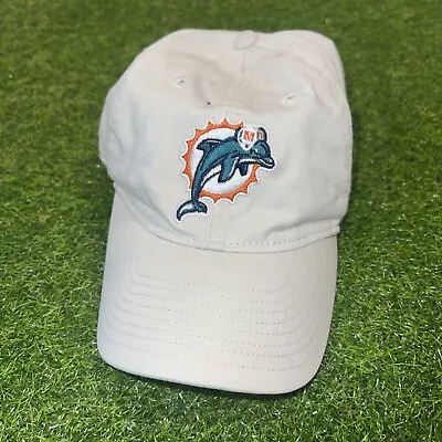 Miami Dolphins NFL Reebok On Field Adjustable Tan Hat. Dad Hat • $20