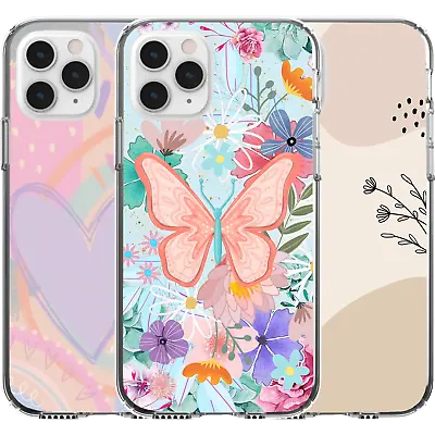 $16.95 • Buy Silicone Cover Case Abstract Pattern Girl Cute Butterfly Love Heart Purple Art