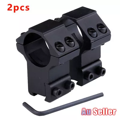 2pcs Tatical Rail Profile Dovetail Scope Mount Ring 1''Inch/25.4mm Medium 11mm • $11.99