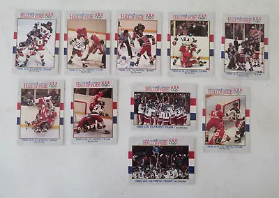 1980 U.S. Olympic Hockey Team TEN CARD SET 1991 Craig Eruzione Suter Brooks +++ • $7.96