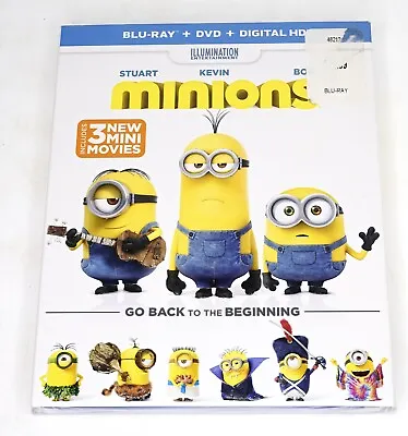 Minions (Universal Blu-ray + DVD + Digital 2015) Illumination Slipcover Sealed • $5.99