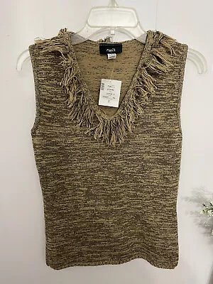 Rue 21 M V Neck Sleeveless Sweater NWT Fringe  • $13.58