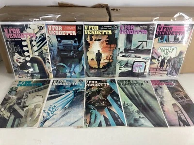 $75 • Buy V For Vendetta 1-10 COMPLETE SET Nice! Moore Lloyd DC Comics (s 13515)