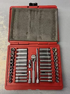 Mac Tools 1/4  Drive 44 Pc. 6 Point Socket Set SAE & Metric Shallow And Deep Set • $450