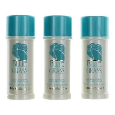 Blue Grass By Elizabeth Arden 3x1.5oz (4.5oz Total) Cream Deodorant Women • $21.46