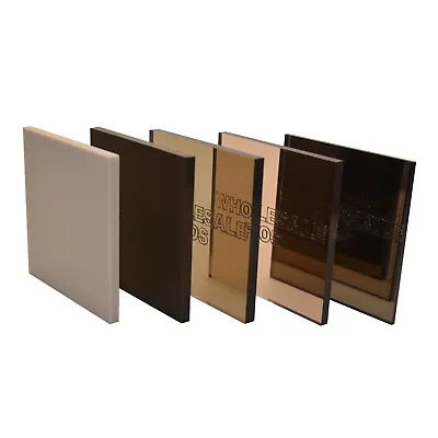 Bronze/Brown Colour Mirror & Tinted Perspex® Acrylic Plastic Sheets  • £46.77