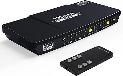 TESmart 4-Port HDMI Switch 4K60Hz With S/PDIF & L/R *NOT KVM* • $22.49