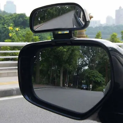 4.5x2  Large Adjustable Blind Spot Mirror Car Wide Angle Add On For Driver Side • $9.99