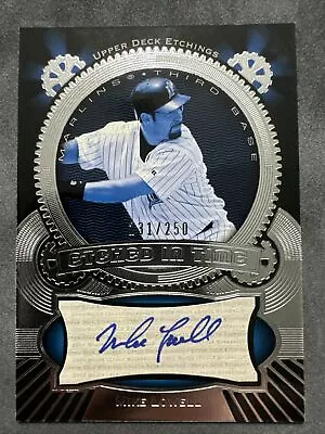 2004 Upper Deck Etchings Etched In Time Blue Ink  231/250 Mike Lowell Auto • $6.99