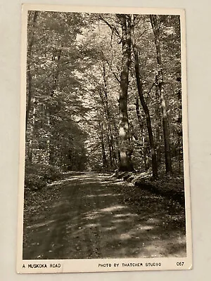 1951 Muskoka Ontario Canada - A Muskoka Road Real Photo Postcard RPPC Thatcher • $7.55