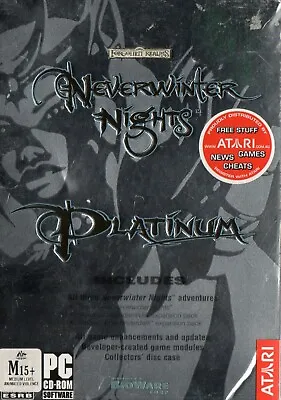 Forgotten Realms Neverwinter Nights Platinum PC CD Rom Atari : All 3 Neverwinter • $45