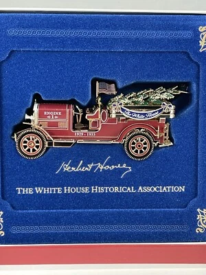 £11.92 • Buy The White House Historical Assoc 2016 Christmas Ornament H. Hoover Fire Engine