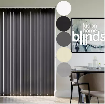 Premium 89mm Replacement Vertical Blind Slats  PLAIN 5 Colours - FREE P&P • £0.99