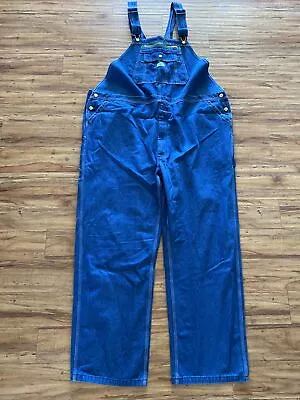 Liberty Jeans Overalls Mens 50x32 Blue Bibs Comfortable Fit • $35