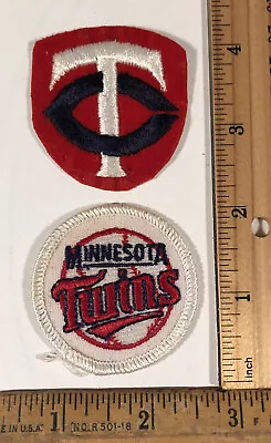 Vintage Lot Of 2 Minnesota Twins Embroidered Patch Logo MLB Baseball NOS • $6.25