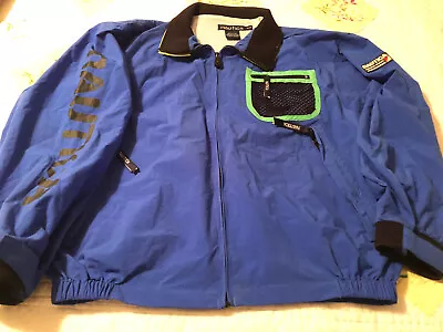 Vintage Blue Nautica Summer Sports  Lightweight  Windbreaker Jacket Sz M- VG • $13.34