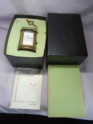 Vintage L'epee  Oval Miniature Carriage  Clock W/original Box And Instructions • $310.84