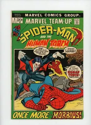 MARVEL TEAM-UP #3 | Marvel | July 1972 | Vol 1 | Morbius Human Torch • $74.95