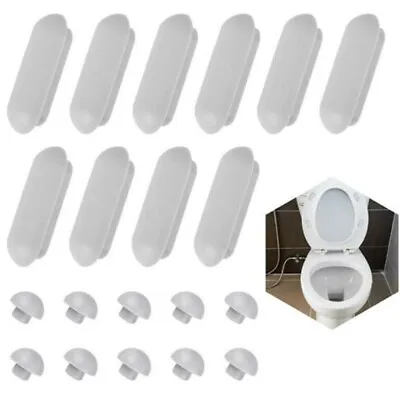 Toilet Cover Cushion Universal Rubber Pad Toilet Lid Accessories Buffers • $11.68