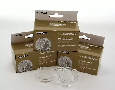 Capsules For 2oz Silver Queen's / Tudor Beasts Coins (10) • £5.50