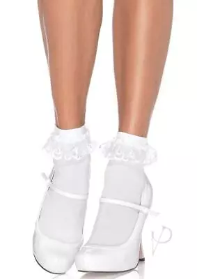 $13.63 • Buy Ankle Socks With Lace And Ruffles Sock For Women, Ladies Vintage Fashion Retro