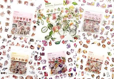 100 SMALL STICKERS Flower Scrapbook Journal Card Stationery Craft Art Decoration • £2.39