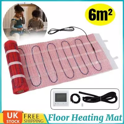 900W Underfloor Heating Mats To Warmup Under Tiled Floors Fast Bathroom Warm Up • £68.39