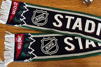 Reebok NHL 2016 Stadium Series Scarf -Thick Two Sided Graphics Acrylic NWOT  64” • $16.25