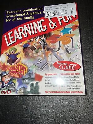 Learning & Fun Pack - PC CD-ROM Retail  Vintage PC Children’s Education Title • £6