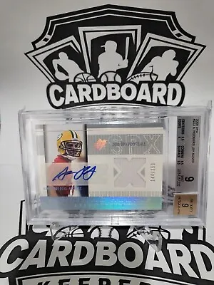 2005 Upper Deck Spx Aaron Rodgers /250 Rookie Bgs 9 W/ 9 Auto Rc Jets ! • $1500