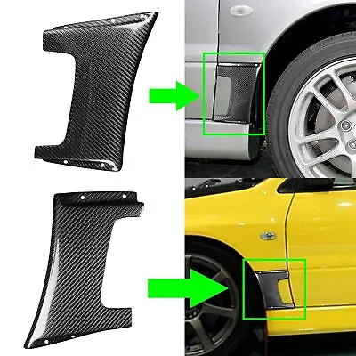 V Style Carbon Fiber Front Fender Addon For Mitsubishi Lancer Evo 7-9 2001-2007 • $136.33