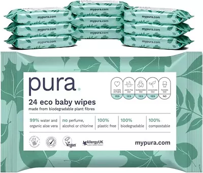 £12.99 • Buy Huggies Alternative Pura Sensitive Baby Wipes Biodegradable 28 X 24pack 672WIPES