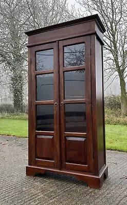 Vintage Glazed Solid Indian Wood Storage Cabinet • £995