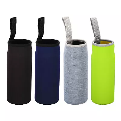 4pcs 65x180mm Water Bottle Sleeve Insulated Bottle Bag Holder Carrier 4 Colour • £10.30