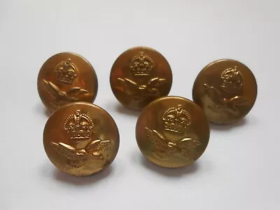 £15 • Buy RAF 5 Second War ROYAL AIR FORCE  Brass Uniform Buttons By J R GAUNT   LONDON 