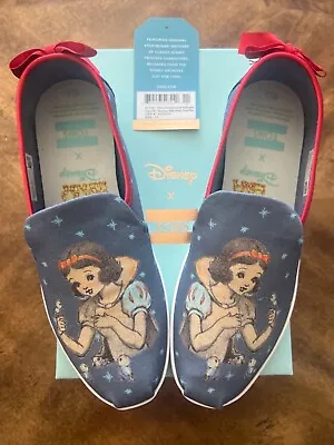 NIB TOMS *Disney* Limited Edition SNOW WHITE Alpargata Slip On Shoes Size 7.5 • $9.99