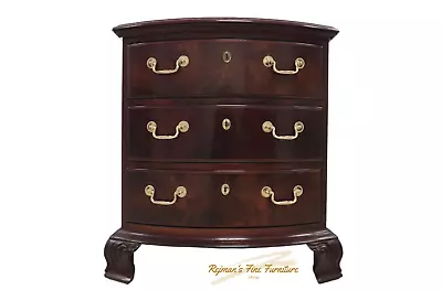 Thomasville Flame Mahogany Chippendale 3 Drawer Night Chest • $779