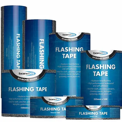 Flashing Tape Roll Lead Coloured Self-adhesive Repair Roofing Flashband Bitumen • £17.99