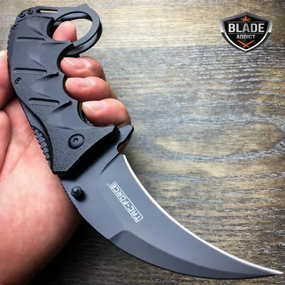 8  TAC FORCE KARAMBIT SPRING ASSISTED FOLDING TACTICAL POCKET KNIFE Combat • $14.20