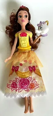 Disney Princess Shimmering Song Belle Musical Fashion Doll Toy With Mrs Potts • $24