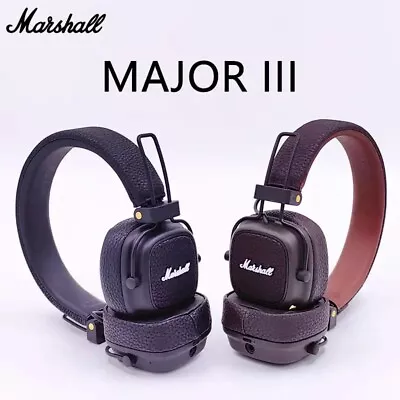 Original Marshall Major 3 Wireless Gaming Headphones Deep Bass - Black • £45.99