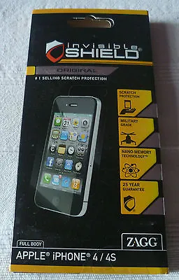 ZAGG InvisibleSHIELD For IPHONE 4 - FULL BODY • £6